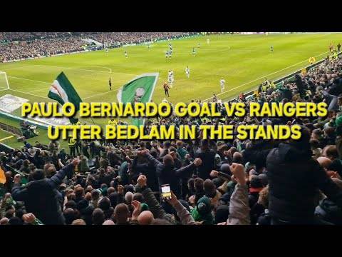 Paulo Bernardo Goal Vs Rangers / Utter Bedlam in the Stands