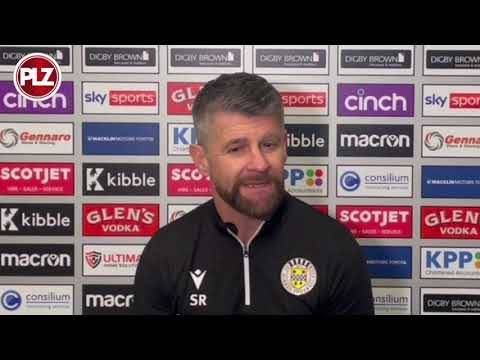 St Mirren manager Stephen Robinson was frustrated with the performance against Celtic.