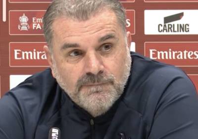 Watch: Hilarious Moment Ange Postecoglou Reminds English Journalist of His Trophy Haul