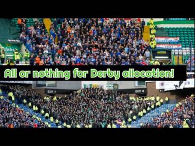 Celtic Set to Refuse Rangers Pathetic Ticket Allocation for Next Glasgow Derby!