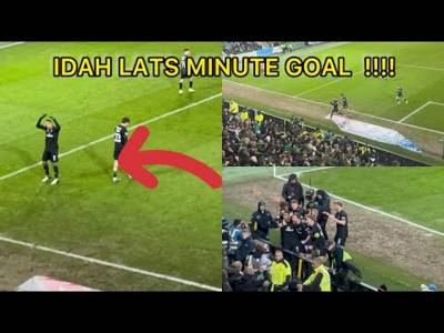 Crazy Last Minute Winner!!! Idah Goal Fan Celebration (Hibs V Celtic 1-2)