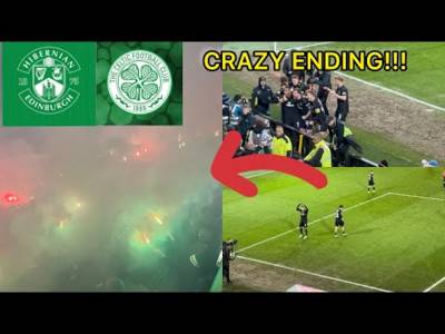 Crazy Scenes!!! Hibs V Celtic (Highlights)