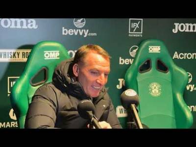 ‘We HAVE to play better’ – Brendan Rodgers issues a warning to his players despite Easter Road win