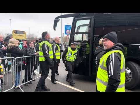 Celtic Team Bus Arriving Before the St Mirren V Celtic (Highlights)!!!