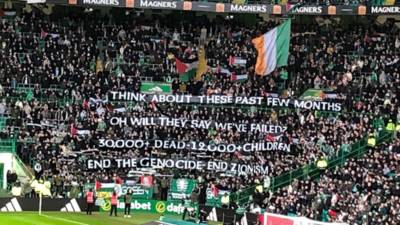 Celtic Fans Sing Grace in Support for Palestine / Stunning