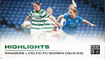 SWPL Match Highlights | Rangers 1-1 Celtic FC Women