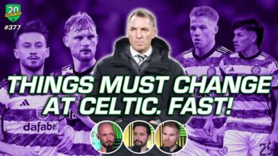 Things MUST Change At Celtic...FAST! Two dropped points against Killie put the pressure on Brendan.