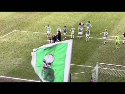 Celtic Fans Celebrating after Getting the 3 Points (Motherwell V Celtic 1-3)!!!!