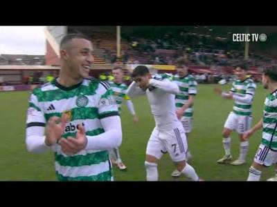 Motherwell 1-3 Celtic | Post match celebrations (25/02/24)