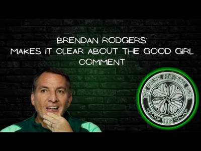 Brendan Rodgers Response to the Media Towards His Good Girl Comment! | Society These Days