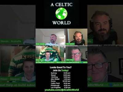 CCV & AJ share a tender moment #celticfc