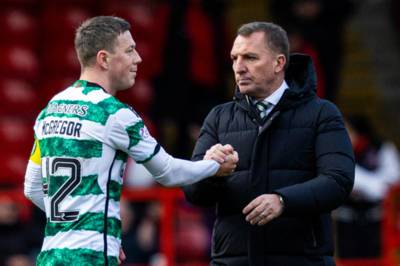 Brendan Rodgers & Callum McGregor absent at Celtic training