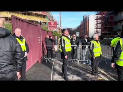 Celtic Team Bus Arriving Before the Hearts V Celtic Game!!!!