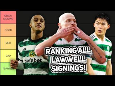 Tier List: All of Mark Lawwell’s Signings at Celtic!