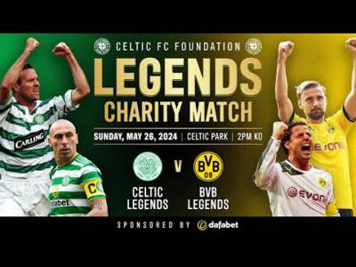 Celtic Legends set to face Borussia Dortmund Legends in Foundation Charity Match!
