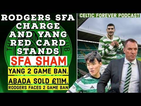 SFA Charge Rodgers for comments after Hearts Game