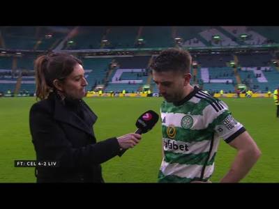 Greg Taylor speaks after Scottish Gas Scottish Cup victory for Celtic against Livingston