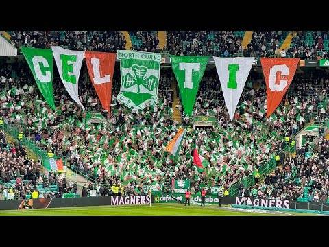 North Curve Celtic St Patrick’s Day Display / Celtic 3-1 St Johnstone