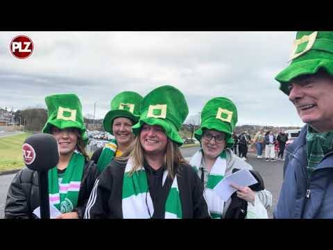 These Celtic fans are looking forward to this afternoon’s game.