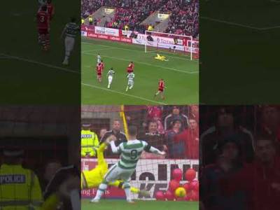 Dons belly fails to distract Celtic striker #shorts #football