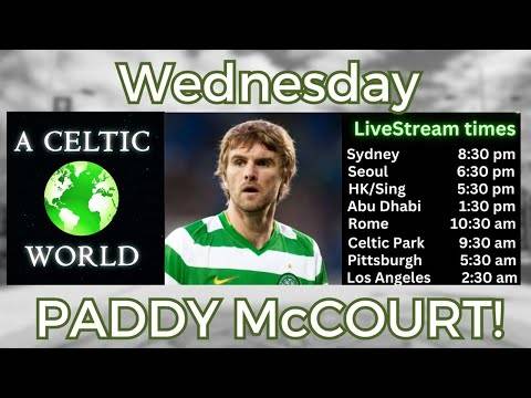 It’s Paddy McCourt! He Of The Magic Feet Pops In To Say Hello...