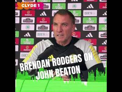 BRENDAN RODGERS on John Beaton appointment for Old Form game BRENDAN RODGERS on John Beaton appointment for Old Form game
