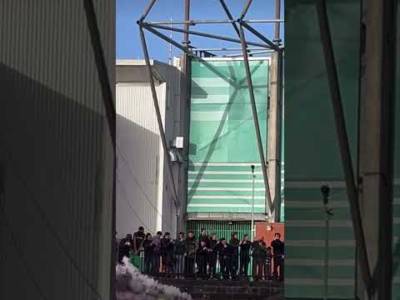 Celtic fans And Rodgers moment.