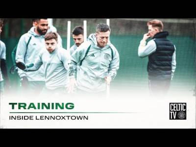 Celtic Training: The Bhoys prepare for St Mirren tomorrow in Paradise (12/04/24)