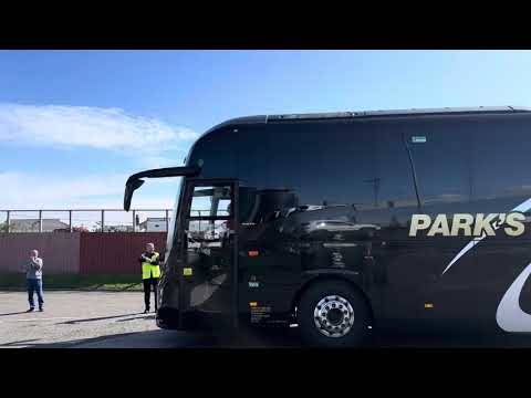 Celtic Team Bus Arriving Before the Celtic V Aberdeen Semi Final
