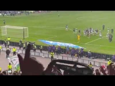 Celtic fans @ full time