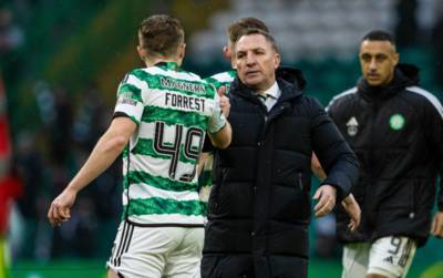 Rodgers backs up why he said Forrest was Celtic’s ‘best’ winger