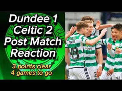 3 points clear with 4 games to go, Celtic on course