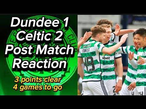 3 points clear with 4 games to go, Celtic on course