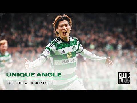 Unique Angle | Celtic 3-0 Hearts | Watch Kyogo’s brilliant double & O’Riley’s top corner pen!