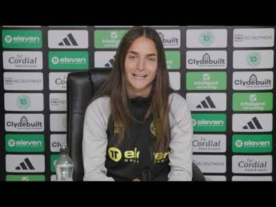 ELENA SADIKU speaks before the Glasgow Derby against Rangers Women / A Celtic State of Mind / ACSOM
