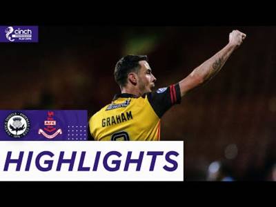 Partick Thistle 2-1 Airdrieonians | Graham Double Secures Victory | cinch Premiership Play-Offs