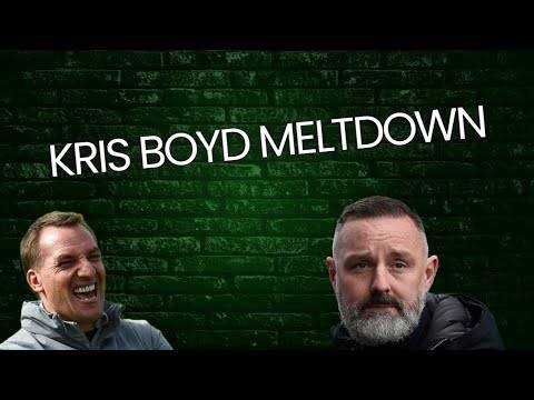 Kris Boyd Having a Meltdown after Celtic Beat Ranger’S