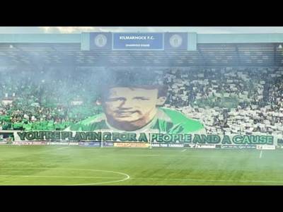 Amazing Celtic Fans Tommy Burns Tifo / You’re Playing for a People and a Cause