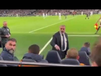 Ange Postecoglou Argument with Spurs Fan