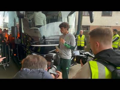 Celtic Team Bus Arriving Before the Kilmarnock V Celtic Game!!!!