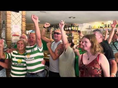 Celtic fans el drunko En Hoops bar