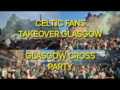 Celtic Fans Take Over Glasgow / a Walk Through Glasgow Cross