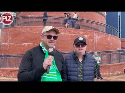 Celtic fans confident of Hampden glory.