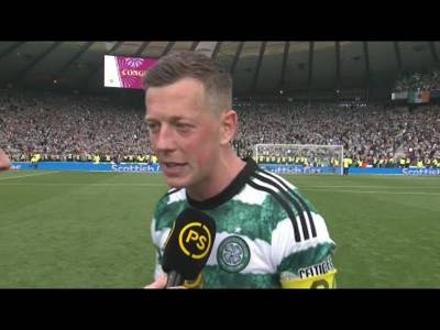 Celtic’s Callum McGregor reacts to Scottish Cup final win over Rangers