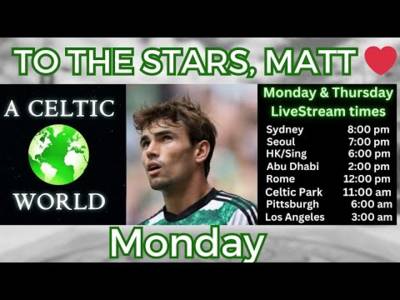 To The Stars, Matt. Thanks For The Memories. Cup Final Closes Successful Season For Celts.