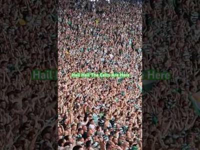 Celtic fans sing Hail Hail at Scottish Cup Final vs Rangers #celtic #celticfc #celticfans