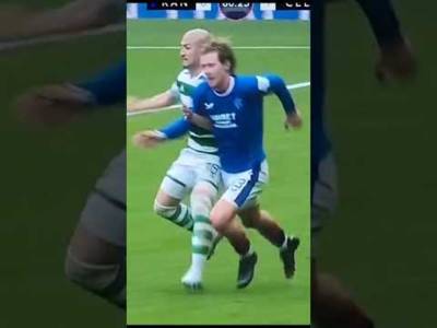 Todd Cantwell getting smashed off Celtic players #celtic #celticfc #rangersfc #rangers