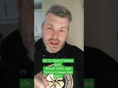 OH SET TO JOIN GENK! SHOULD CELTIC SIGN CONWAY AND Idah? #adamidah #tommyconway #genk #celticfc