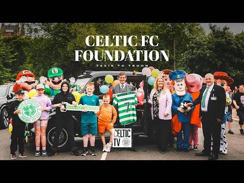 Celtic FC Foundation make £7,000 donation to Glasgow Taxi Outing Fund’s 2024 Taxis to Troon!