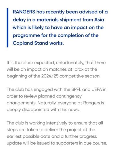 Billy the Builder at Ibrox and my lovely new garden chair